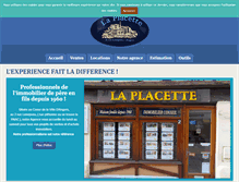 Tablet Screenshot of agencelaplacette.com